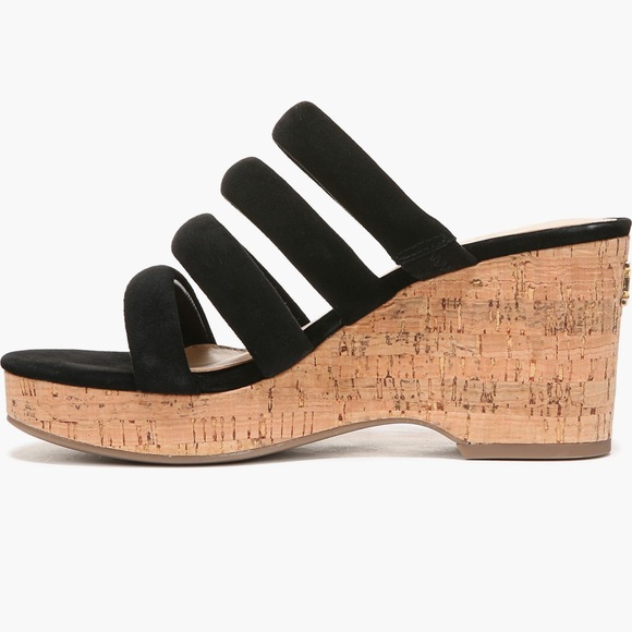 Sam Edelman Yukon Platform Wedge Sandal Size 8 BLACK - Picture 10 of 11